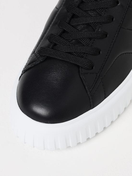 25FW 호간 H 스트라이프 스니커즈 HXM6450FC60LE9 B999 Black - HOGAN