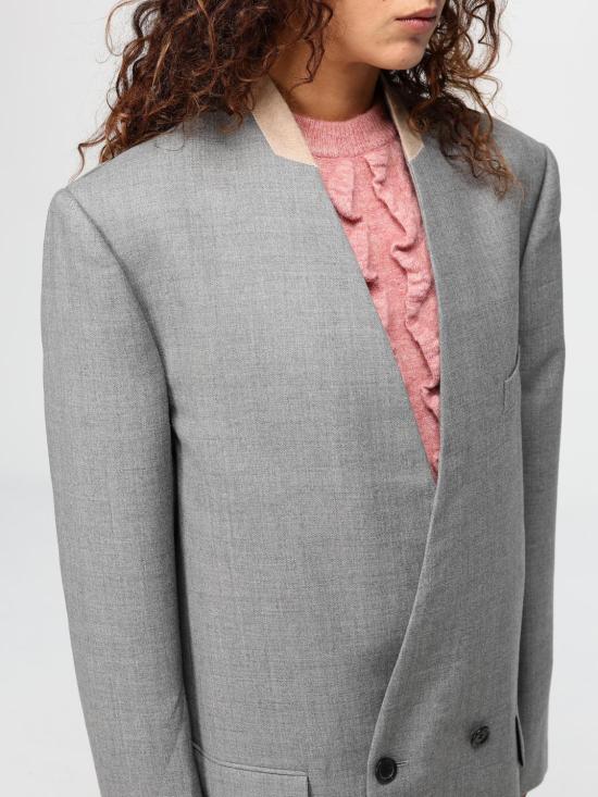 24FW 모스키노 코트 06015417 2497 Grey - MOSCHINO