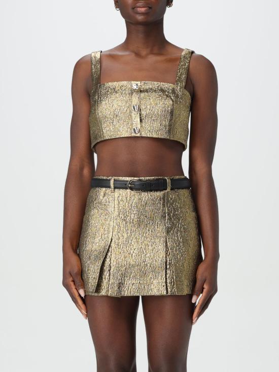 25SS 셀프 포트레이트 민소매 티셔츠 RS25902TGD GOLD Gold