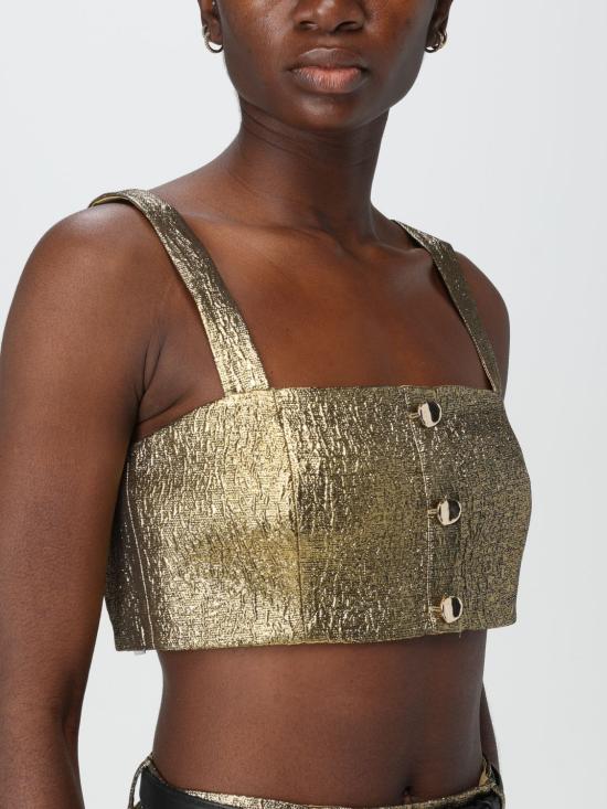 25SS 셀프 포트레이트 민소매 티셔츠 RS25902TGD GOLD Gold - SELF PORTRAIT