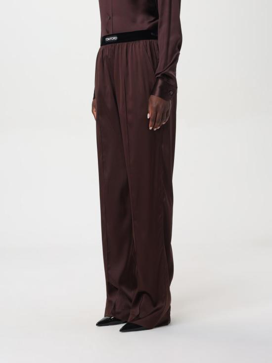 24FW 톰포드 스트레이트 팬츠 PAW397FAX881 KB750 Brown - TOMFORD