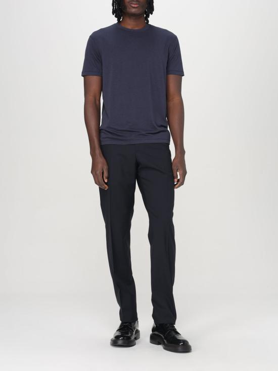 25FW 톰포드 반팔 티셔츠 JCS004JMT002S23 HB785 Blue - TOMFORD