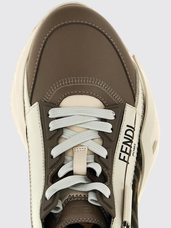 26SS 펜디 플로우 레더 로우탑 스니커즈 8E8035AJZH F1MDC Beige - FENDI