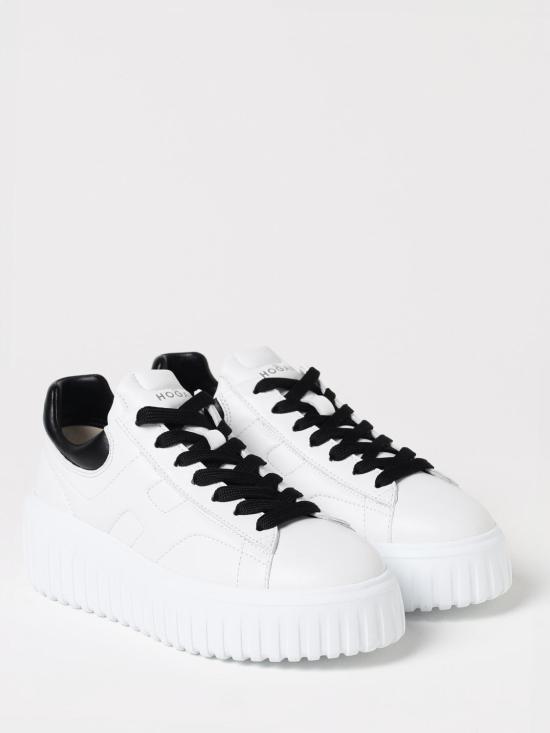 25FW 호간 H-스트라이프 스니커즈 HXW6450FC60LE9 0001 White - HOGAN