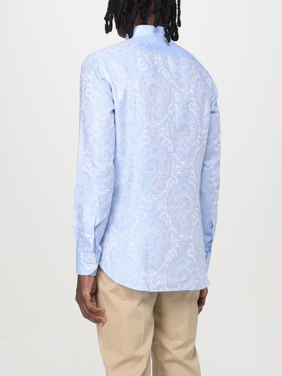 25SS 에트로 긴팔 셔츠 MRIB000599TJ562 B1581 Gnawed Blue - ETRO