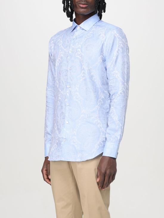 25SS 에트로 긴팔 셔츠 MRIB000599TJ562 B1581 Gnawed Blue - ETRO