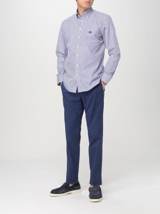 25FW 에트로 긴팔 셔츠 MRIB000499TR575 S8461 Gnawed Blue - ETRO