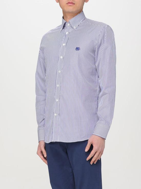 25FW 에트로 긴팔 셔츠 MRIB000499TR575 S8461 Gnawed Blue - ETRO