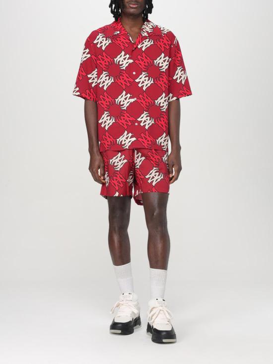 25SS 아미리 반팔 셔츠 AMSTCA1080 DEEP RED Red - AMIRI