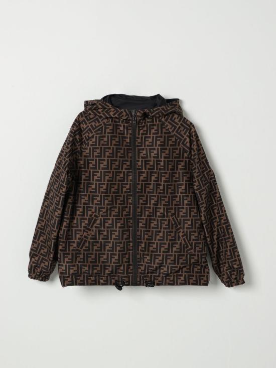 25SS [키즈] 펜디 캐주얼 자켓 JUA092AEYC F0QA1 Black - FENDI