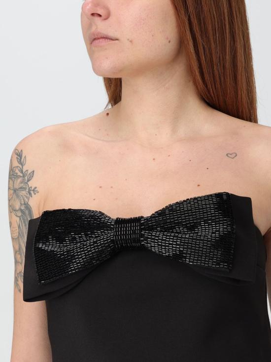 25FW 셀프 포트레이트 민소매 티셔츠 RS25121TAB BLACK Black - SELF PORTRAIT