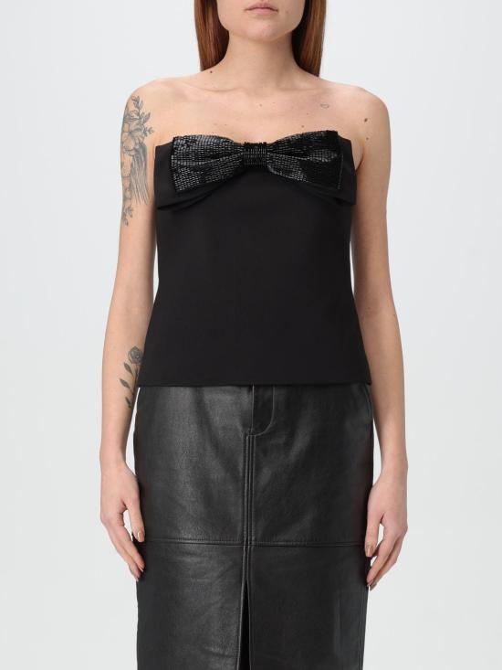 25FW 셀프 포트레이트 민소매 티셔츠 RS25121TAB BLACK Black