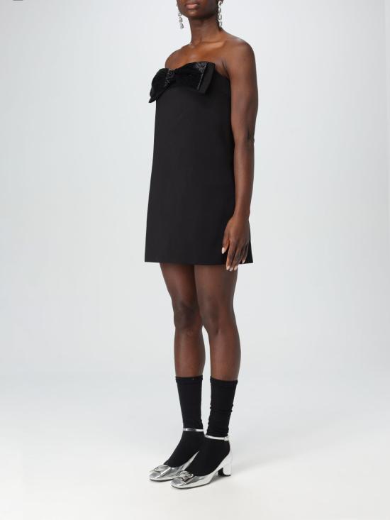 25FW 셀프 포트레이트 숏 원피스 RS25121SB BLACK Black - SELF PORTRAIT