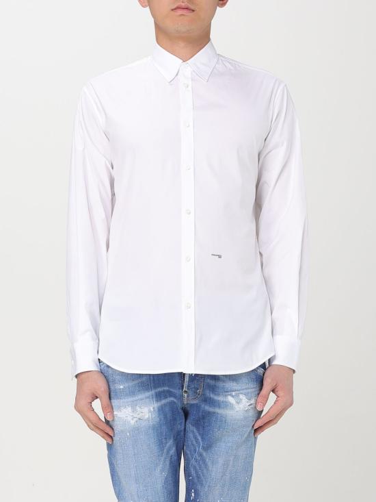 25FW 디스퀘어드2 긴팔 셔츠 S74DM0659S44131 100 White