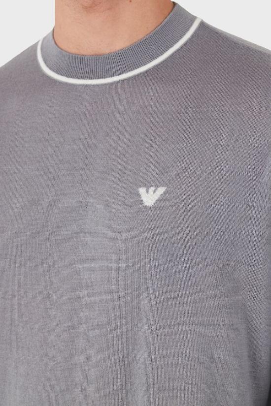  엠포리오 아르마니 스웨터 6D1MXH 1MJLZ F625 Grey - EMPORIO ARMANI