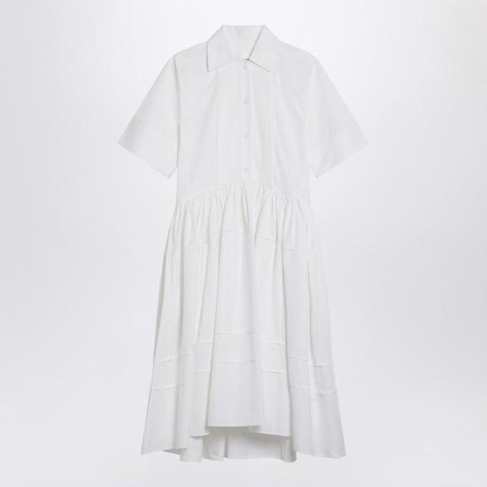 25SS 질샌더 미디 원피스 J02CT0466J45002 WHITE