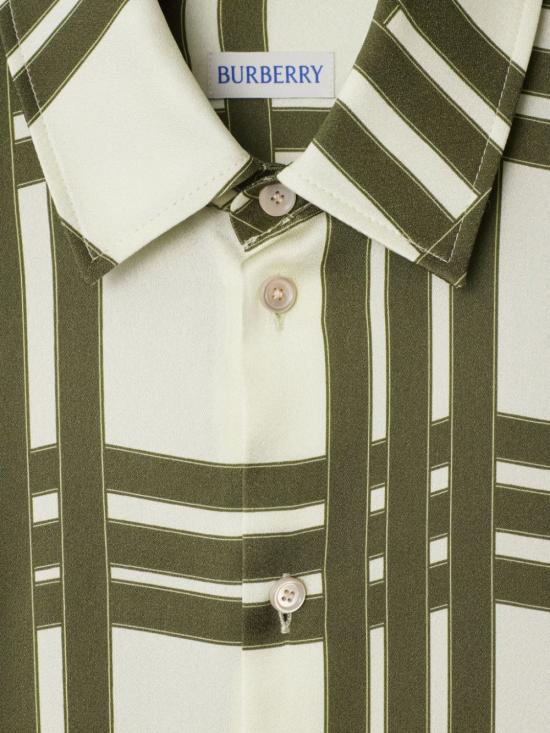  버버리 미디 원피스 8103479 white - BURBERRY