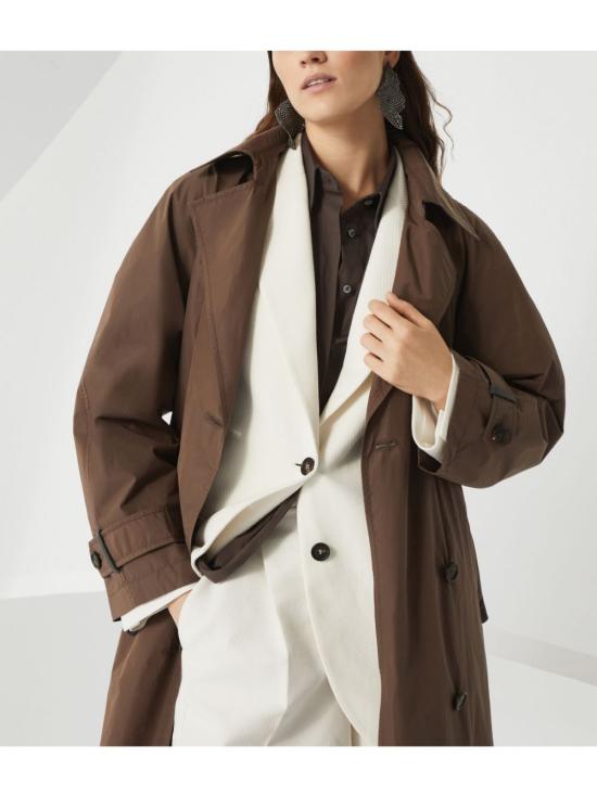  브루넬로 쿠치넬리 코트 MG5019909C2925 brown - BRUNELLO CUCINELLI