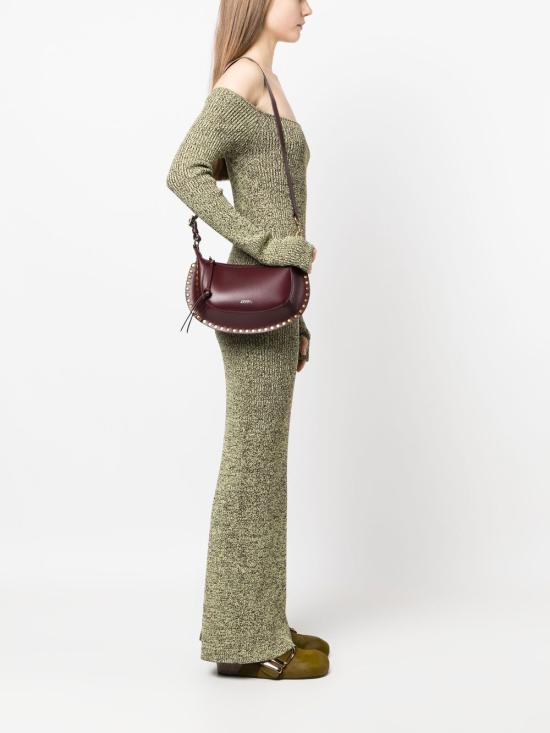  이자벨마랑 숄더백 PP0003FAA1C01M burgundy - ISABEL MARANT