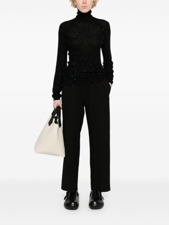  파비아나 필리피 테이퍼드 팬츠 PAD214F322D7460000 black - FABIANA FILIPPI