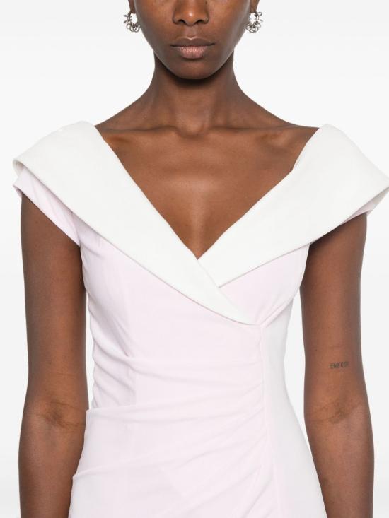  발망 롱 원피스 DF1RQ095JE50 pink - BALMAIN