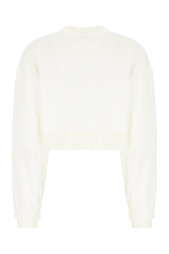25SS 알렉산더 맥퀸 긴팔 티셔츠 815584QLAD8 9000 OPTICAL WHITE - ALEXANDER MCQUEEN