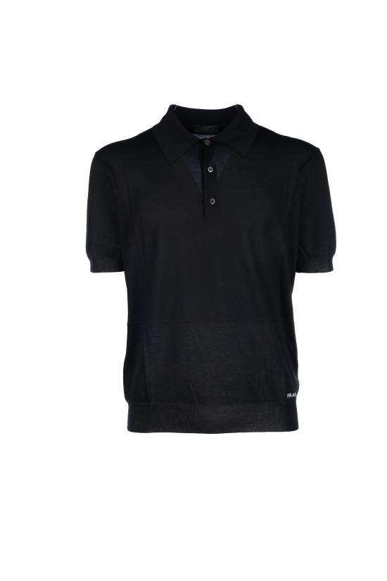 25SS 프라다 폴로 티셔츠 UMB92516AI F0002 Nero