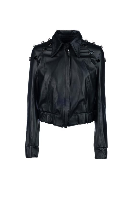  CARLOTTA 2001 가죽 자켓 PIETREPIETRE NERO Nero