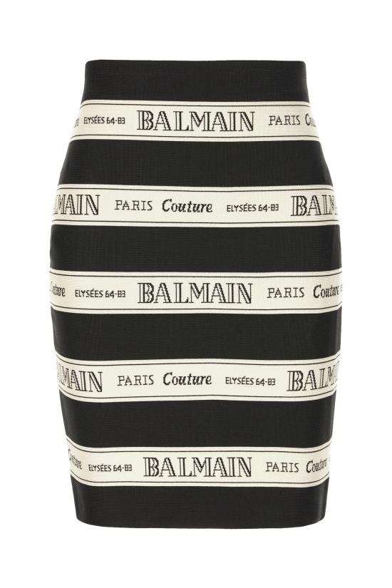 25SS 발망 숏 스커트 EF1LC245JJ95 EDY NOIR BEIGE