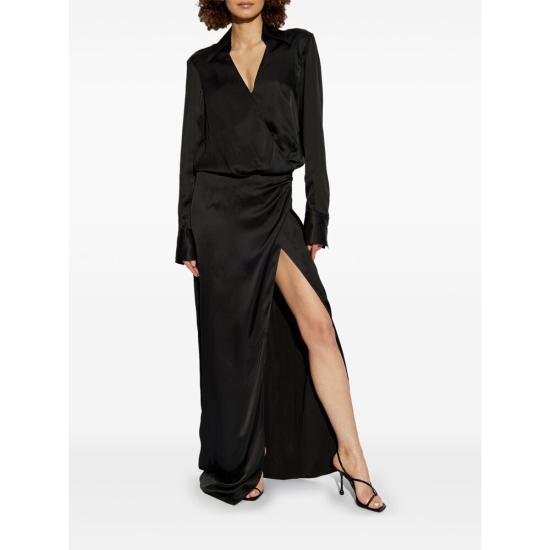 25SS 디 아티코 롱 원피스 250WCW00211 VVV088AA 100 BLACK - THE ATTICO