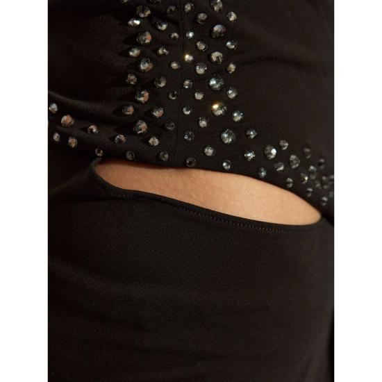 25SS 디 아티코 롱 원피스 250WCW00207 AAA014TS 100 BLACK - THE ATTICO