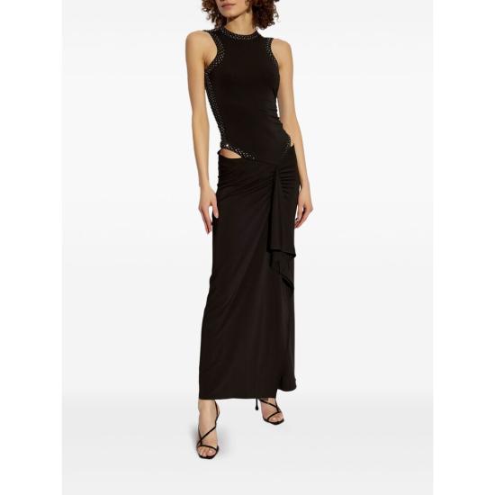 25SS 디 아티코 롱 원피스 250WCW00207 AAA014TS 100 BLACK - THE ATTICO