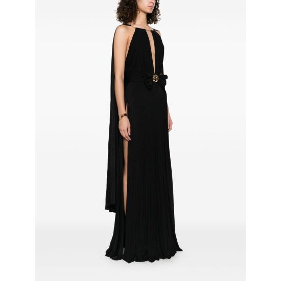 25SS 엘리자베타프랜치 롱 원피스 ABR1351E2 110 BLACK - ELISABETTA FRANCHI