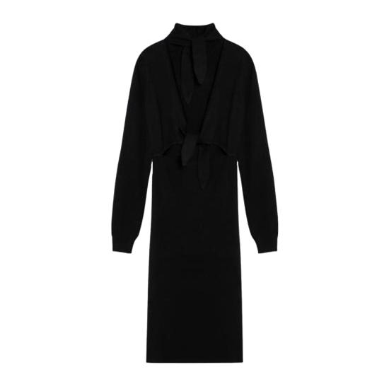 24FW 지방시 미디 원피스 BW229G4ZN9 001 BLACK - GIVENCHY