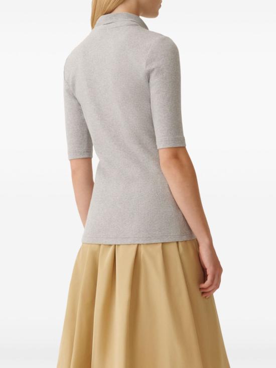  파비아나 필리피 반팔 티셔츠 JED265F161L2410000 grey - FABIANA FILIPPI