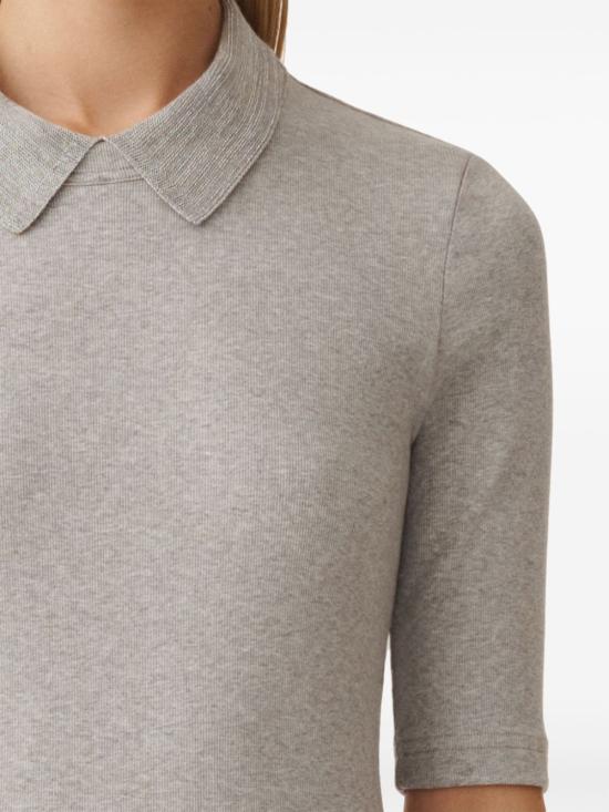  파비아나 필리피 반팔 티셔츠 JED265F161L2410000 grey - FABIANA FILIPPI