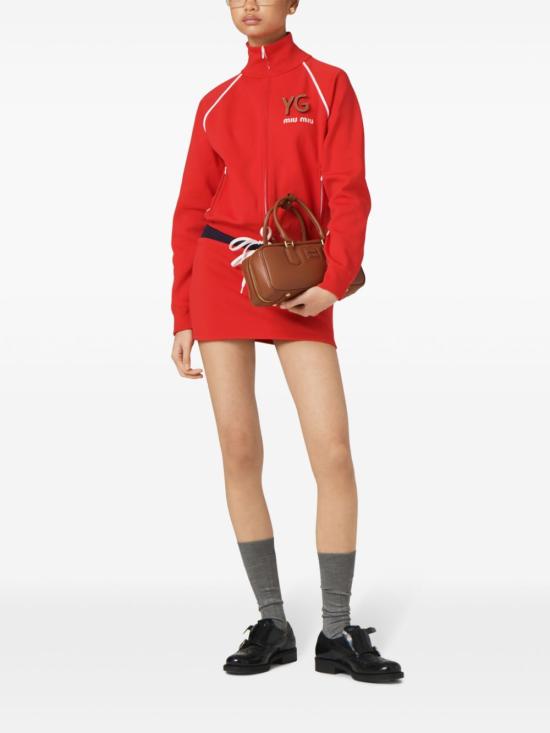  미우미우 숏 스커트 MMG505SOOO14SJ red - MIU MIU