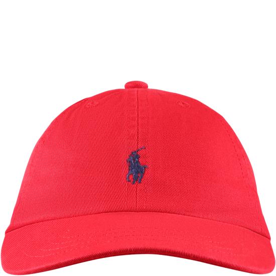 25FW [키즈] 랄프 로렌 모자 552489003 RED