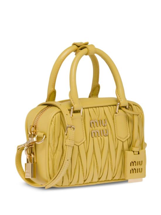  미우미우 토트백 5BB123VYOON88 yellow - MIU MIU