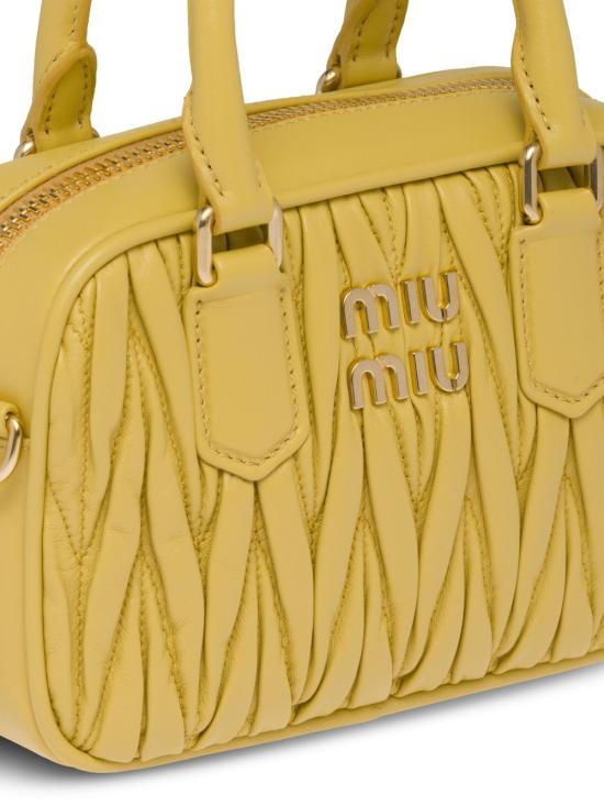  미우미우 토트백 5BB123VYOON88 yellow - MIU MIU