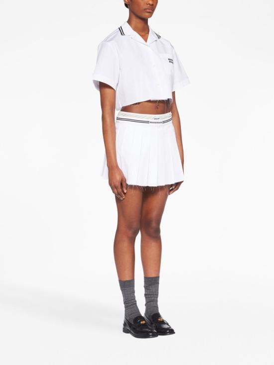  미우미우 블라우스 MK1761S23210RG white - MIU MIU