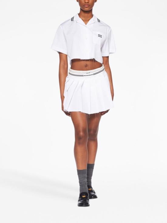  미우미우 블라우스 MK1761S23210RG white - MIU MIU