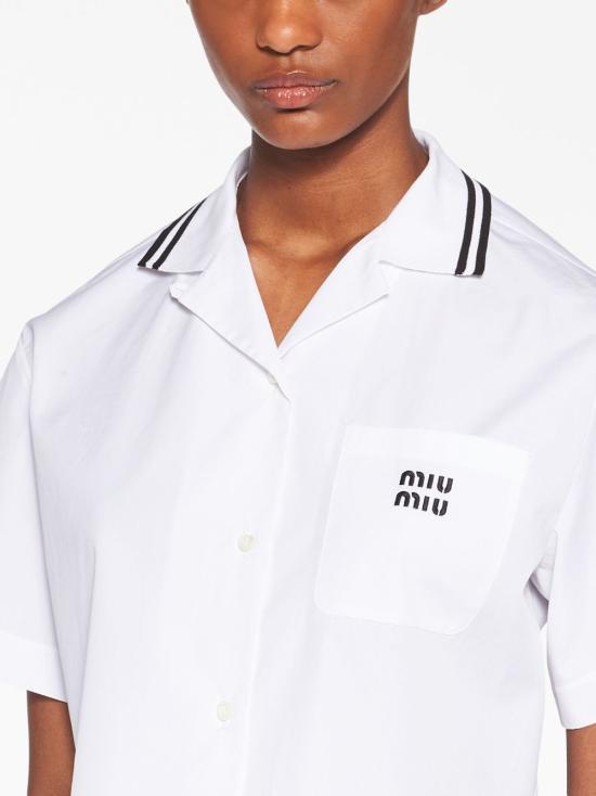  미우미우 블라우스 MK1761S23210RG white - MIU MIU