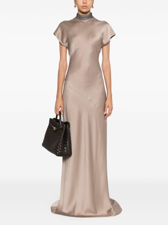  브루넬로 쿠치넬리 롱 원피스 M0H38AHR34C9609 bronze - BRUNELLO CUCINELLI