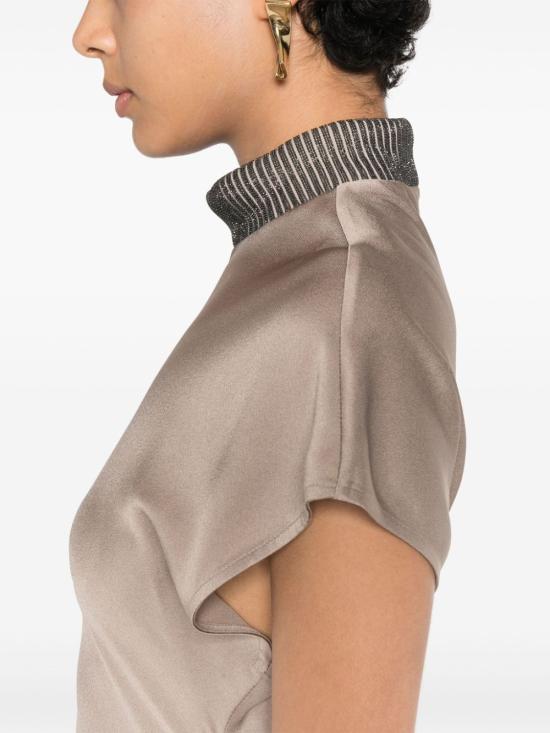  브루넬로 쿠치넬리 롱 원피스 M0H38AHR34C9609 bronze - BRUNELLO CUCINELLI