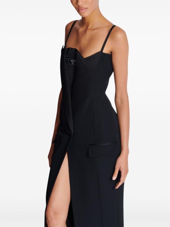  발망 롱 원피스 EF1RN210WC09 - BALMAIN