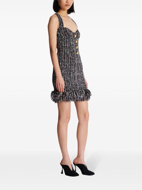  발망 숏 원피스 DF1R5064XJ24 - BALMAIN