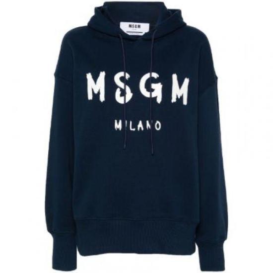  엠에스지엠 후드 티셔츠 3641MDM51524700089 NAVY DOM