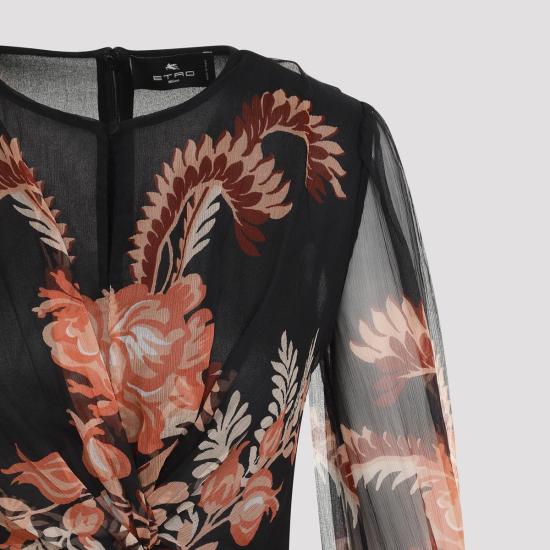 24FW 에트로 미디 원피스 WRHA0229 99SP198 0810 Black - ETRO