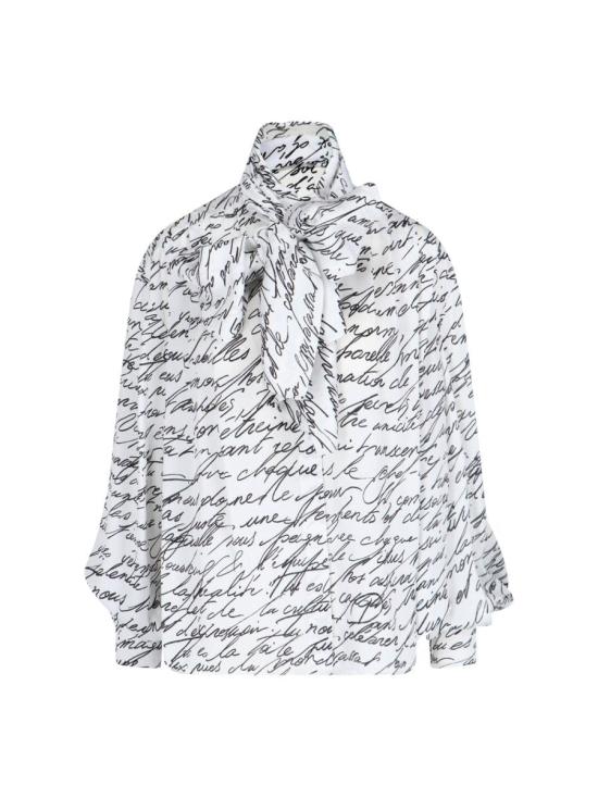 25SS 발망 블라우스 EF1HT020VH61 GAB PRINTED